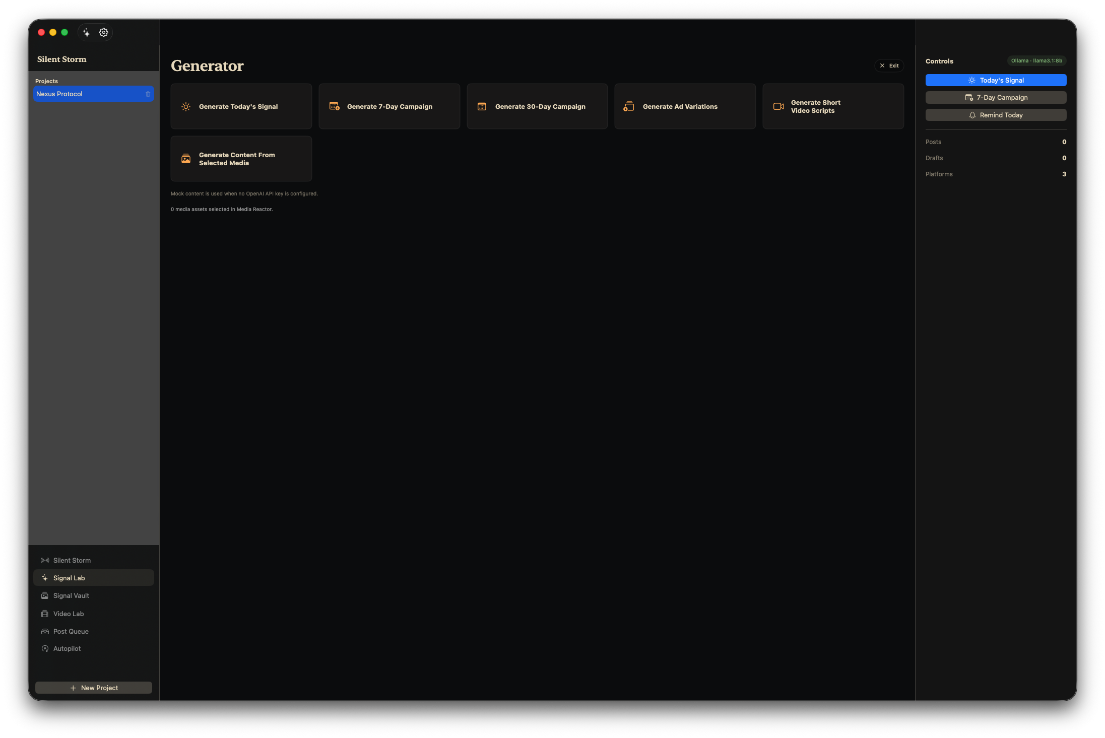 Signal Vault screenshot