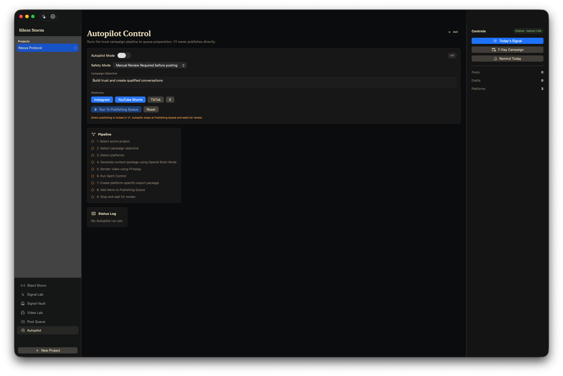 Autopilot Control screenshot